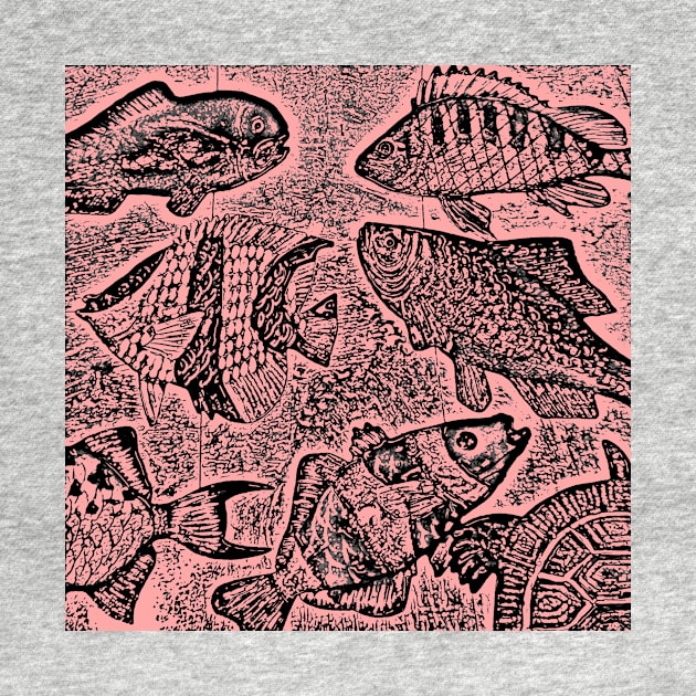 Fish #3 in Black & Pink by markross